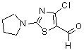 CAS#: 175543-06-3, 4-Chloro-2-(1-Pyrrolidinyl)-5-Thiazolecarboxaldehyde