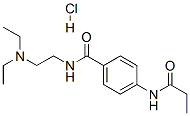 CAS 登录号：17579-41-8， N-[2-(二乙基氨基)乙基]-4-[(丙酰基)氨基]苯甲酰胺单盐酸盐