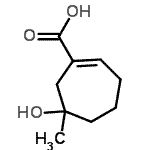 CAS 登录号：17606-98-3， 6-羟基-6-甲基-1-环庚烯-1-羧酸