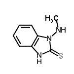 CAS 登录号：176102-00-4， 1-(甲基氨基)-1,3-二氢-2H-苯并咪唑-2-硫酮