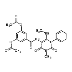 CAS#: 176378-93-1, 5-{[3-Methyl-6-(Methylamino)-2,4-Dioxo-1-Phenyl-1,2,3,4-Tetrahydro-5-Pyrimidinyl]Carbamoyl}-1,3-Phenylene Diacetate