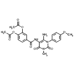 CAS#: 176379-15-0, 4-{[6-Amino-1-(4-Methoxyphenyl)-3-Methyl-2,4-Dioxo-1,2,3,4-Tetrahydro-5-Pyrimidinyl]Carbamoyl}-1,2-Phenylene Diacetate