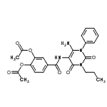 CAS#: 176379-16-1, 4-[(6-Amino-2,4-Dioxo-1-Phenyl-3-Propyl-1,2,3,4-Tetrahydro-5-Pyrimidinyl)Carbamoyl]-1,2-Phenylene Diacetate