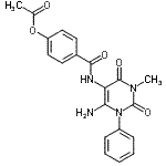 CAS 登录号：176379-36-5， 4-[(6-氨基-3-甲基-2,4-二氧代-1-苯基-1,2,3,4-四氢-5-嘧啶基)氨基甲酰]苯基乙酸酯
