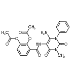 CAS#: 176379-40-1, 3-[(6-Amino-3-Methyl-2,4-Dioxo-1-Phenyl-1,2,3,4-Tetrahydro-5-Pyrimidinyl)Carbamoyl]-1,2-Phenylene Diacetate