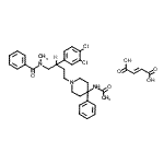 CAS 登录号：176381-97-8， N-[4-(4-乙酰氨基-4-苯基-1-哌啶基)-2-(3,4-二氯苯基)丁基]-N-甲基苯甲酰胺(2E)-2-丁烯二酸酯(1:1)