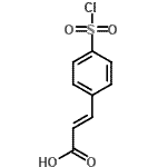 CAS 登录号：17641-30-4， (2E)-3-[4-(氯磺酰基)苯基]丙烯酸