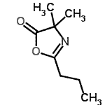 CAS 登录号：176664-98-5， 4,4-二甲基-2-丙基-恶唑-5-酮
