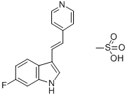 CAS 登录号：177181-26-9， 5-氟-3-[(E)-2-吡啶-4-基乙烯基]-1H-吲哚