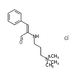 CAS 登录号：177190-98-6， N,N,N-三甲基-3-{[(1E)-3-氧代-1-苯基-1-丙烯-2-基]氨基}-1-丙氯化铵