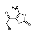 CAS 登录号：177276-09-4， 4-(溴乙酰基)-5-甲基-1,3-二氧杂环戊烯-2-酮