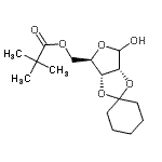 CAS#: 177414-99-2, 2,3-O-1,1-Cyclohexanediyl-5-O-(2,2-Dimethylpropanoyl)-D-Ribofuranose