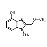 CAS 登录号：177478-24-9， 2-(甲氧基甲基)-1-甲基-1H-苯并咪唑-4-醇