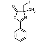 CAS 登录号：177762-91-3， 4-(碘甲基)-4-甲基-2-苯基-1,3-恶唑-5(4H)-酮