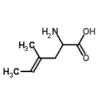 CAS 登录号：17781-05-4， (4E)-2-氨基-4-甲基-4-己烯酸