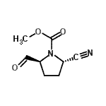 CAS 登录号：177950-86-6， 甲基(2S,5S)-2-氰基-5-甲酰基-1-吡咯烷羧酸酯
