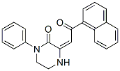 CAS 登录号：178408-30-5， (3E)-3-(2-萘-1-基-2-氧代乙亚基)-1-苯基哌嗪-2-酮