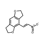 CAS 登录号：178557-15-8， 4-[(E)-2-硝基乙烯基]-2,3,6,7-四氢呋喃并[2,3-f][1]苯并呋喃