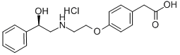 CAS 登录号：178600-17-4， 2-[4-[2-[[(2R)-2-羟基-2-苯基乙基]氨基]乙氧基]苯基]乙酸盐酸盐