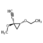 CAS 登录号：178751-93-4， (1S,2R)-2-乙氧基-1-乙炔基-1-甲氧基环丙烷