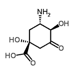 CAS#: 178948-65-7, (1R,3S,4R)-3-Amino-1,4-Dihydroxy-5-Oxocyclohexanecarboxylic Acid