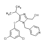 CAS#: 178981-89-0, {5-[(3,5-Dichlorophenyl)Sulfanyl]-4-Isopropyl-1-(4-Pyridinylmethyl)-1H-Imidazol-2-Yl}Methanol
