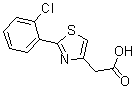 CAS 登录号：17969-25-4， 2-(2-氯苯基)-4-噻唑乙酸