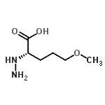 CAS 登录号：179746-89-5， (2S)-2-肼基-5-甲氧基戊烷酸