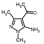 CAS 登录号：179810-58-3， 1-(5-氨基-1,3-二甲基-1H-吡唑-4-基)乙酮