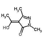 CAS#: 179985-33-2, (4Z)-4-(1-Hydroxyethylidene)-2,5-Dimethyl-2,4-Dihydro-3H-Pyrazol-3-One