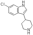 CAS 登录号：180160-78-5， 6-氯-3-(4-哌啶基)-1H-吲哚