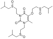 CAS#: 180274-08-2, 6-Methyl-5-[2-(2-Methylpropylsulfinyl)Ethoxy]-1,3-Bis[2-(2-Methylpropylsulfinyl)Ethyl]Pyrimidine-2,4-Dione