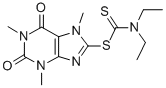 CAS#: 180301-42-2, (1,3,7-Trimethyl-2,6-Dioxopurin-8-Yl) Diethylaminomethanedithioate