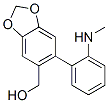 CAS 登录号：1805-78-3， 6-[2-(甲基氨基)苯基]-1,3-苯并二氧戊环-5-甲醇