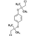 CAS 登录号：18057-24-4， [1,4-亚苯基二(氧基)]二[(氯甲基)(二甲基)硅烷]