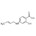 CAS 登录号：180633-25-4， 4-[(2E)-2-丁烯-1-基氨基]-2-羟基苯甲酸