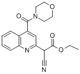 CAS#: 180859-75-0, Ethyl 2-Cyano-2-[4-(Morpholine-4-Carbonyl)Quinolin-2-Yl]Acetate