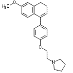 CAS#: 180915-94-0, 1-{2-[4-(6-Methoxy-3,4-Dihydro-1-Naphthalenyl)Phenoxy]Ethyl}Pyrrolidine