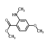 CAS 登录号：181434-39-9， 甲基4-甲氧基-2-(甲基氨基)苯甲酸酯