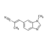 CAS#: 181867-36-7, (2E)-2-Methyl-3-(1-Methyl-1H-Benzimidazol-6-Yl)Acrylonitrile