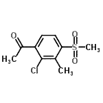 CAS#: 181997-72-8, 1-[2-Chloro-3-Methyl-4-(Methylsulfonyl)Phenyl]Ethanone