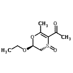 CAS#: 182313-16-2, 1-[(4R,6S)-6-Ethoxy-2-Methyl-4-Oxido-5,6-Dihydro-1,4-Oxathiin-3-Yl]Ethanone