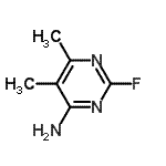 CAS 登录号：18260-67-8， 2-氟-5,6-二甲基-4-嘧啶胺