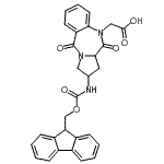 CAS#: 182624-46-0, [2-{[(9H-Fluoren-9-Ylmethoxy)Carbonyl]Amino}-5,11-Dioxo-2,3,11,11A-Tetrahydro-1H-Pyrrolo[2,1-c][1,4]Benzodiazepin-10(5H)-Yl]Acetic Acid