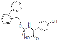 CAS#: 182883-41-6, (S)-alpha-[[(9H-Fluoren-9-Ylmethoxy)Carbonyl]Amino]-4-Hydroxy-Benzeneacetic Acid
