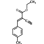 CAS 登录号：18300-87-3， 乙基(2E)-2-氰基-3-(4-甲基苯基)丙烯酸酯