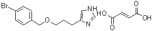CAS 登录号：183155-85-3， 4-{3-[(4-溴苄基)氧基]丙基}-1H-咪唑 (2E)-2-丁烯二酸盐(1:1)