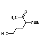 CAS#: 183437-05-0, 2-Acetylhexanenitrile