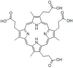 CAS#: 18372-11-7, 3,8,12,17-Tetramethyl-21H,23H-Porphine-2,7,13,18-Tetrapropanoic Acid