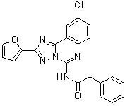 CAS#: 183721-15-5, N-[9-Chloro-2-(2-Furyl)[1,2,4]Triazolo[1,5-c]Quinazolin-5-Yl]-2-Phenylacetamide